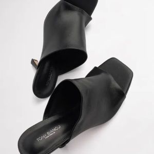 Tony Bianco, Benny Black Sheep Nappa leather high heels.